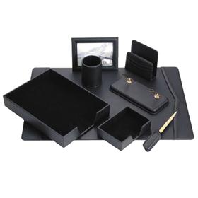 93-DSN8 8pcs synthetic leather desk set